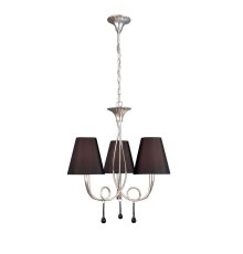 Подвесная люстра Mantra Paola Painted Silver 3532