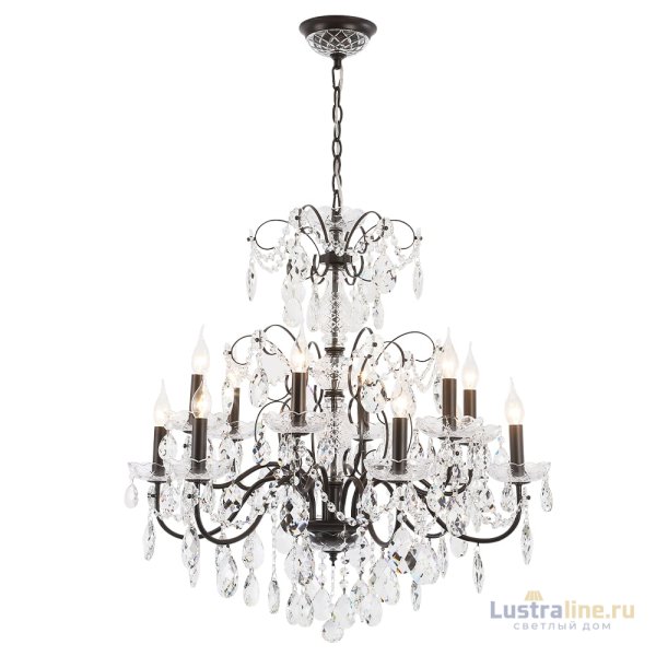 Подвесная люстра Crystal Lux ODELIS SP12 BROWN