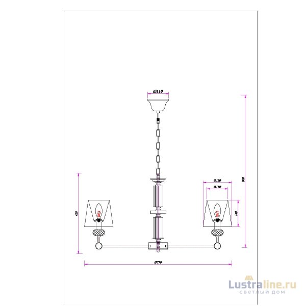 Подвесная люстра Arte Lamp Brocca A4093LM-8AB Подвесная люстра Arte Lamp Brocca A4093LM-8AB