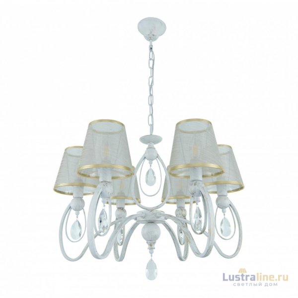 Подвесная люстра Arte Milano 347203/6 WT+G Подвесная люстра Arte Milano 347203/6 WT+G