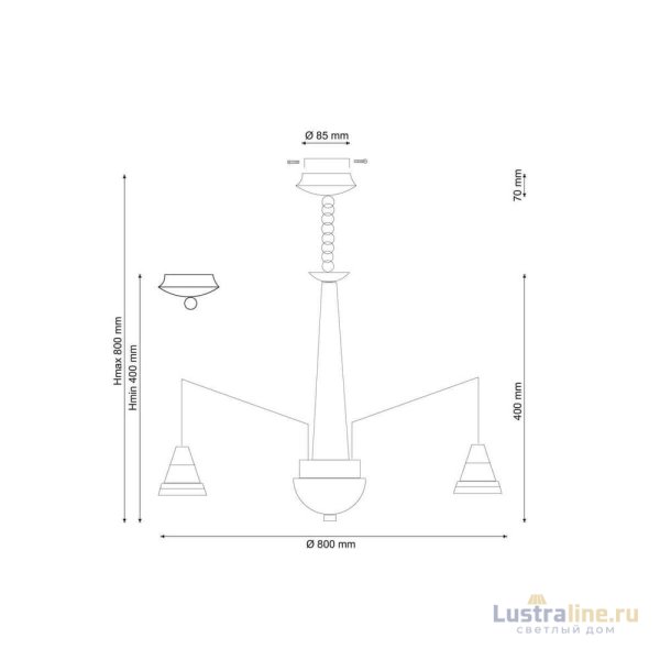 Подвесная люстра Lucia Tucci Natura 066.8 LED