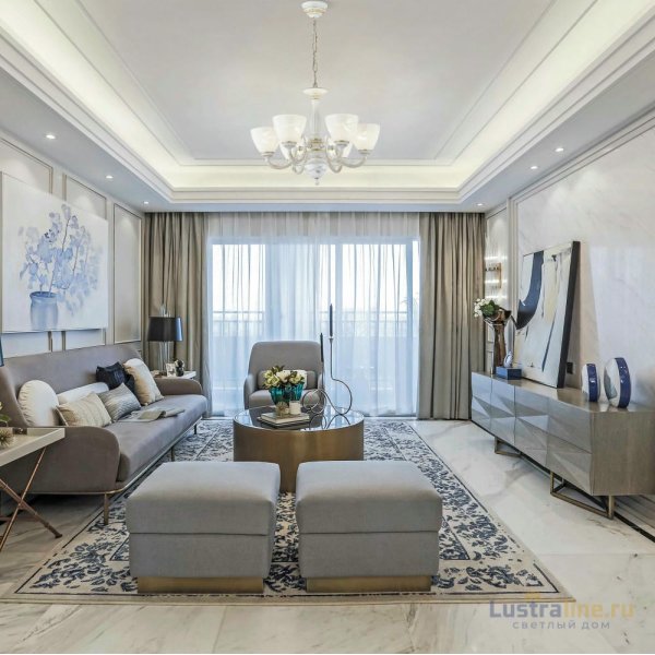 Подвесная люстра Arte Milano 343659/5 WT+G Подвесная люстра Arte Milano 343659/5 WT+G