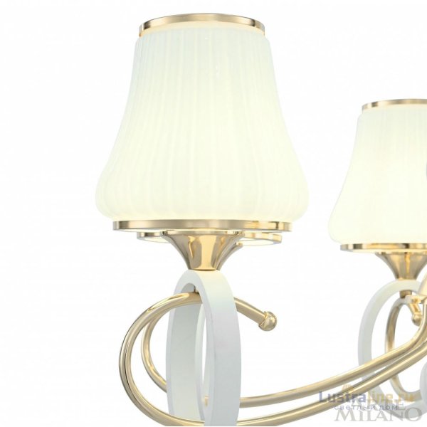 Подвесная люстра Arte Milano Florentia-2387 302387/6 Wh/Gd Подвесная люстра Arte Milano Florentia-2387 302387/6 Wh/Gd