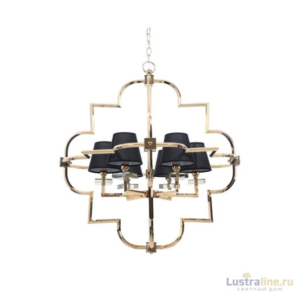 Подвесная люстра Lumina Deco Baltimore LDP 8020-6 GD+BK