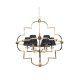 Подвесная люстра Lumina Deco Baltimore LDP 8020-6 GD+BK