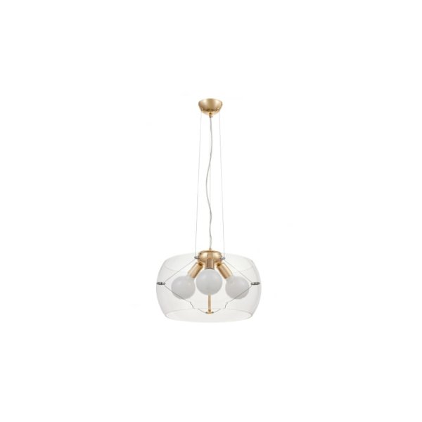 Подвесная люстра Lumina Deco Globo LDP 6018-400 PR+F.GD