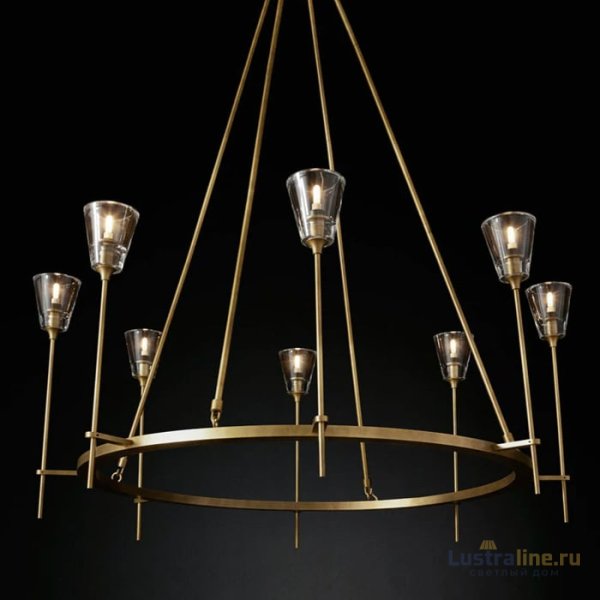Подвесная люстра Delight Collection Torche De Verre 8614P/8 gold