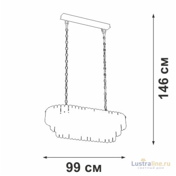 Подвесная люстра Vitaluce V5353-8/19