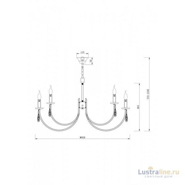 Подвесная люстра Freya Forte FR1006PL-12N