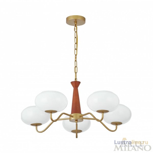 Подвесная люстра Arte Milano Napoli 310166/D680/5 BS/WD Подвесная люстра Arte Milano Napoli 310166/D680/5 BS/WD