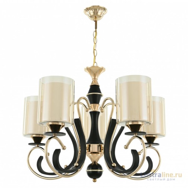 Подвесная люстра Arte Milano Florentia 302237/5 Bk/Gd Подвесная люстра Arte Milano Florentia 302237/5 Bk/Gd