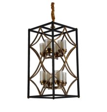 Подвесная люстра Lumina Deco Quadrato LDP 1223-8 BK+MD