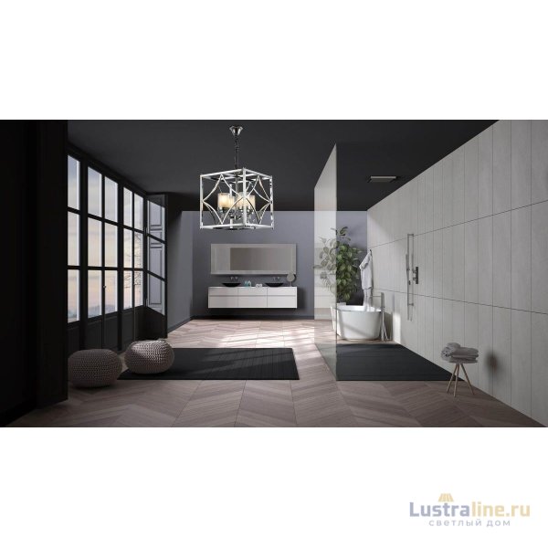 Подвесная люстра Lumina Deco Quadrato LDP 1223-4 CHR