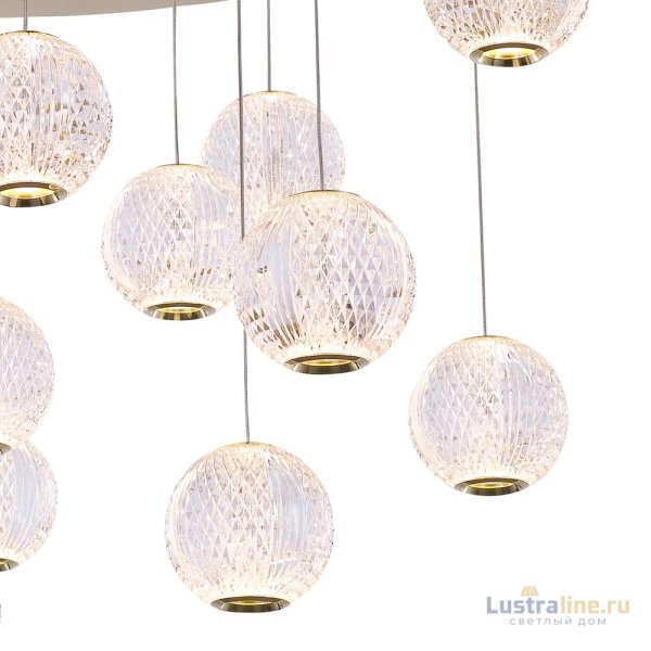 Подвесная люстра DeLight Collection Elliot Diamante MD20001012-17A gold