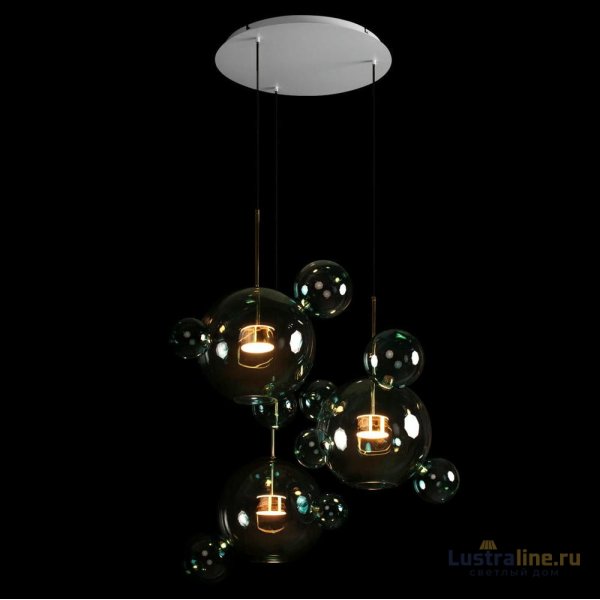 Подвесная люстра Loft IT Bolle 2027-D3 Blue Подвесная люстра Loft IT Bolle 2027-D3 Blue