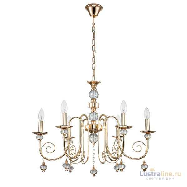 Подвесная люстра Escada Shine 678/6PL Gold Подвесная люстра Escada Shine 678/6PL Gold