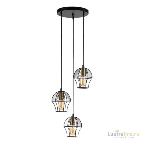 Подвесная люстра Indigo Pallo 10011/3P Black V000187 Подвесная люстра Indigo Pallo 10011/3P Black V000187