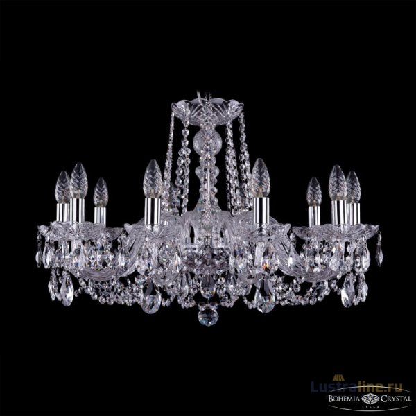 Подвесная люстра Bohemia Ivele Crystal 1402/10/240 Ni Подвесная люстра Bohemia Ivele Crystal 1402/10/240 Ni