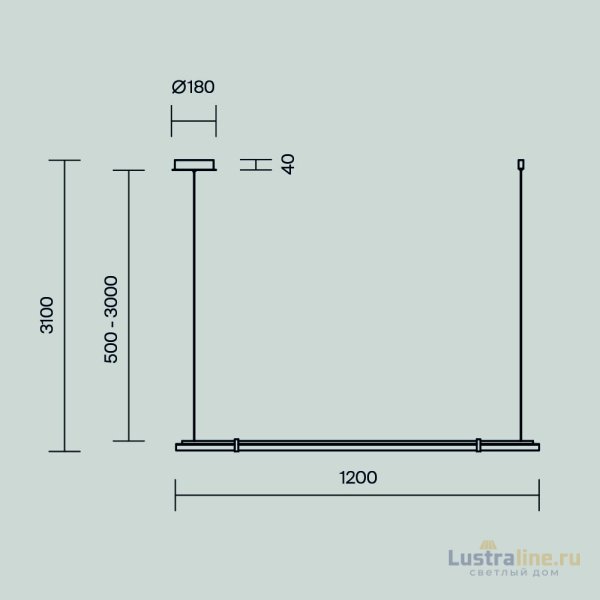 Подвесная люстра Maytoni Plume MOD340PL-L20BS3K