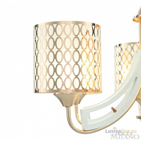 Подвесная люстра Arte Milano Florentia-3387 303387/6 Wh/Gd Подвесная люстра Arte Milano Florentia-3387 303387/6 Wh/Gd
