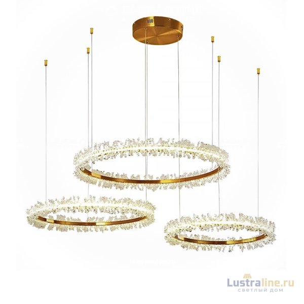 Подвесная люстра Delight Collection OMK8832-80+60+40 gold (D3339)