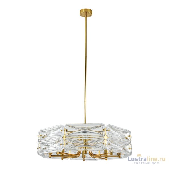 Подвесная люстра Indigo Zaffiro 12046/8P Brass V000499 Подвесная люстра Indigo Zaffiro 12046/8P Brass V000499