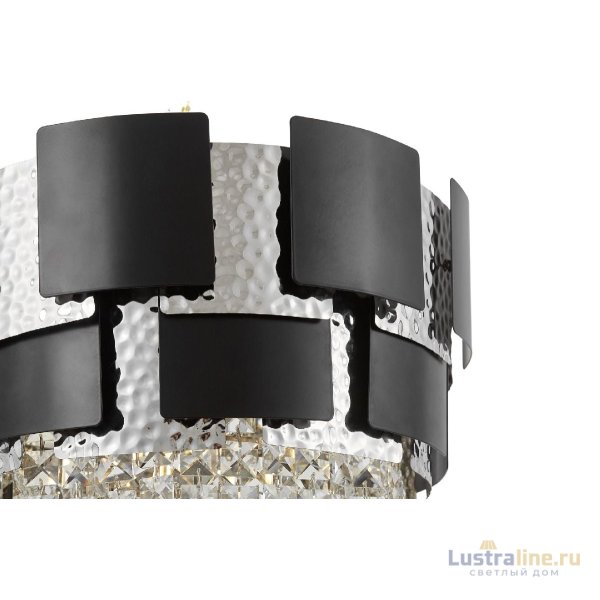 Подвесная люстра Lumina Deco Kruvia LDP 7045-400 BK+CHR