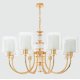 Подвесная люстра Crystal Lux ELENA SP8 GOLD