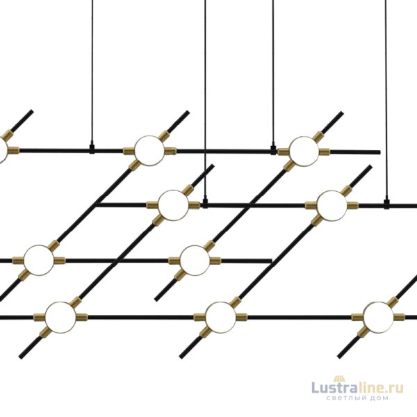 Подвесная люстра DeLight Collection Molecular MD18001067-14A black/gold Подвесная люстра DeLight Collection Molecular MD18001067-14A black/gold