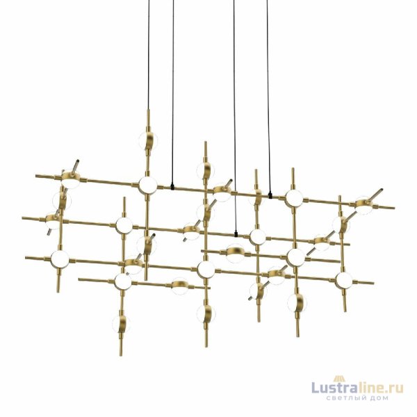 Подвесная люстра DeLight Collection Molecular MD18001067-30A black/gold Подвесная люстра DeLight Collection Molecular MD18001067-30A black/gold