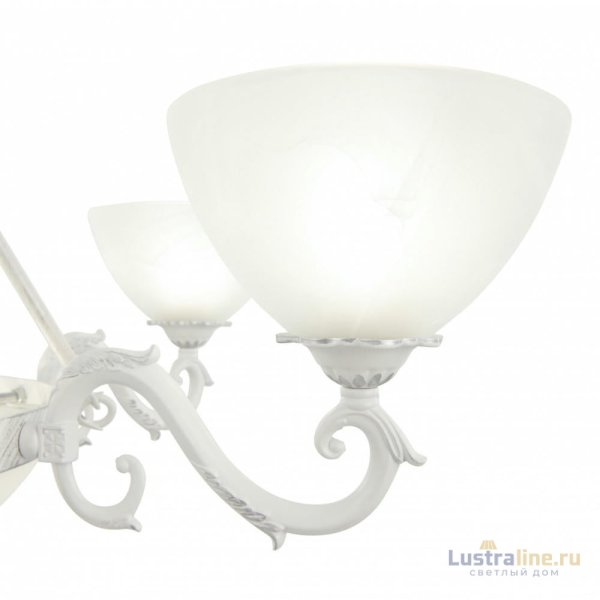 Подвесная люстра Arte Milano 340518/6-3 WT+SL Подвесная люстра Arte Milano 340518/6-3 WT+SL
