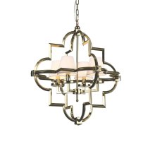 Подвесная люстра Delight Collection Mandeville KM0728P-4M brass/white