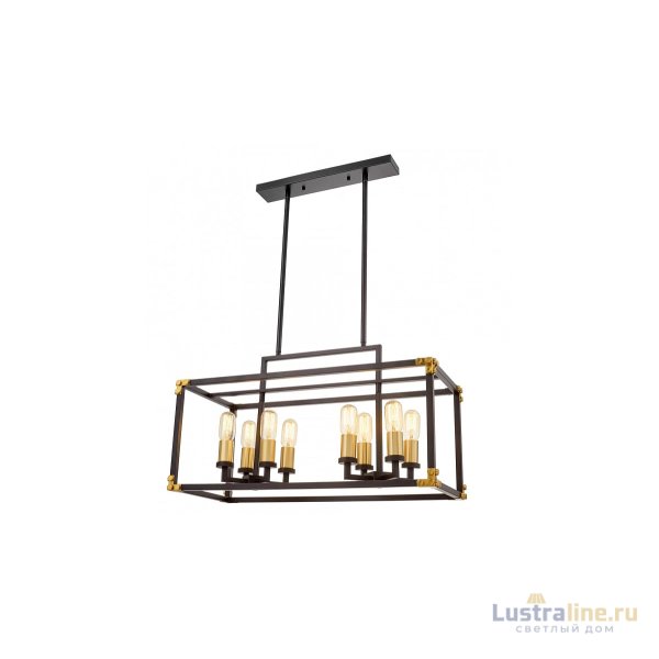 Подвесная люстра Lumina Deco Waldorf LDP 1140-8 BK+MD