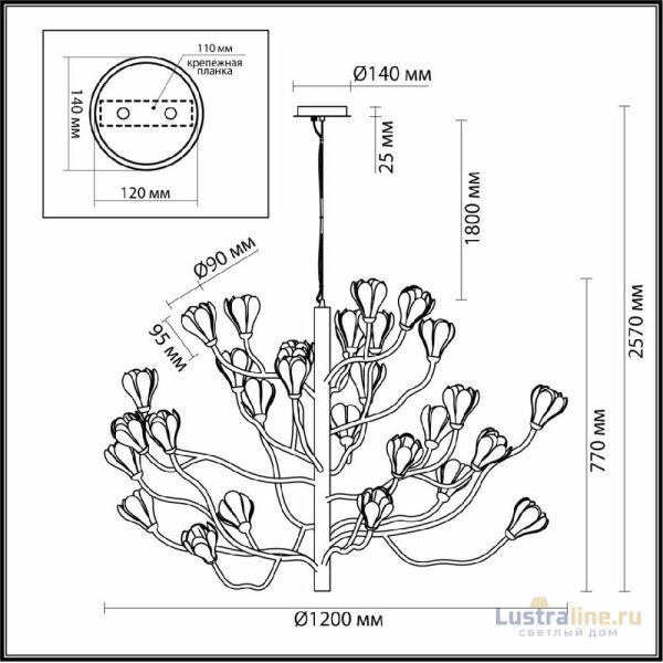 Подвесная люстра Odeon Light Gardi Modern 5090/30