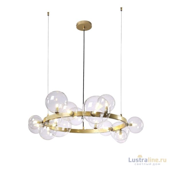 Подвесная люстра Crystal Lux Agata SP15 V2 Gold/Transparente Подвесная люстра Crystal Lux Agata SP15 V2 Gold/Transparente