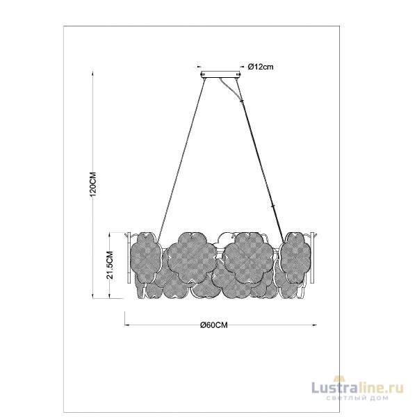 Подвесная люстра Arte Lamp Mallika A4077SP-7GO Подвесная люстра Arte Lamp Mallika A4077SP-7GO