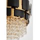 Подвесная люстра Lumina Deco LDP 7045-600 BK+GD