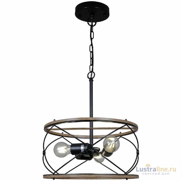 Подвесная люстра Illumico IL1008-3P-05 BK WOOD Подвесная люстра Illumico IL1008-3P-05 BK WOOD