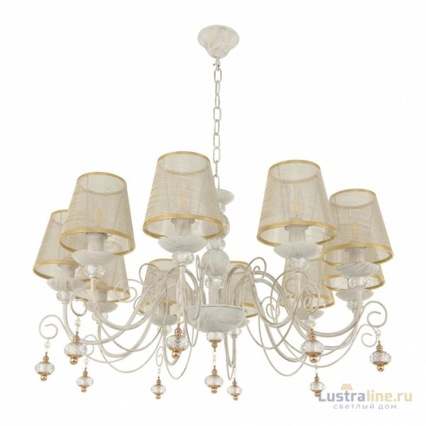 Подвесная люстра Arte Milano 347620/10 WT+G Подвесная люстра Arte Milano 347620/10 WT+G