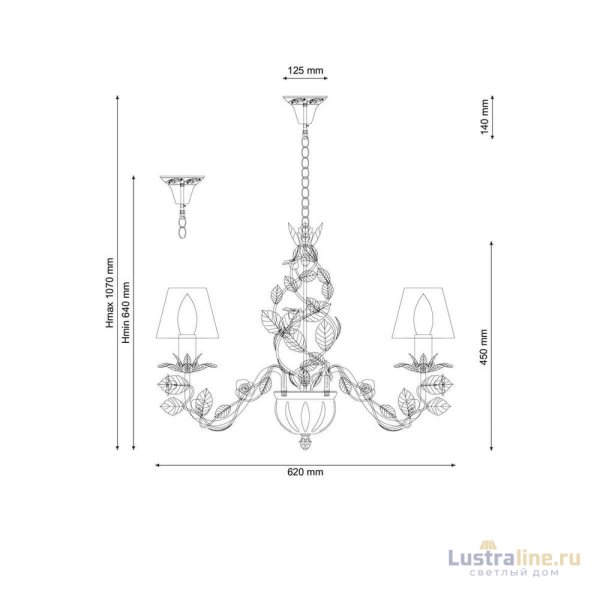 Подвесная люстра Lucia Tucci Fiori Di Rose 108.6