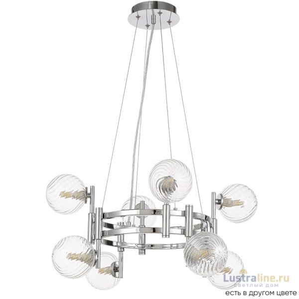 Подвесная люстра Crystal Lux LUXURY SP8 CHROME