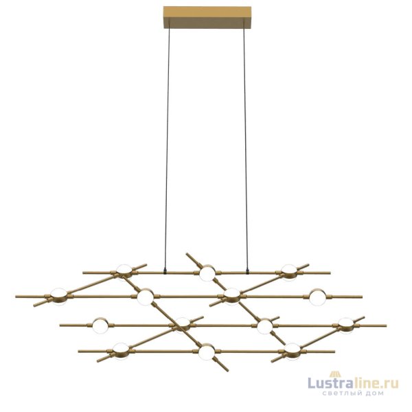 Подвесная люстра DeLight Collection Molecular MD18001067-14A black/gold Подвесная люстра DeLight Collection Molecular MD18001067-14A black/gold