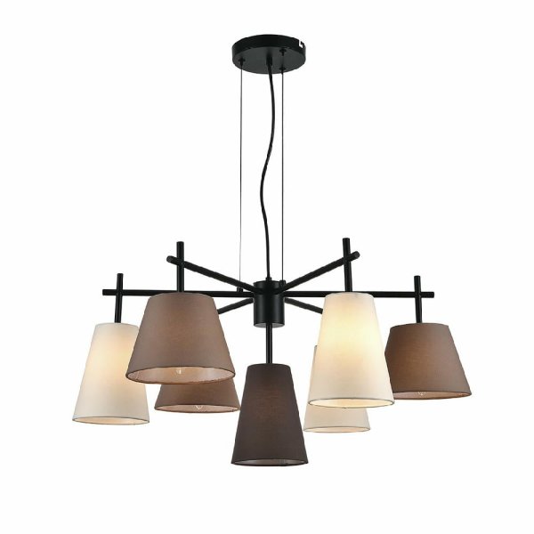 Подвесная люстра Indigo Abbinare 13032/7P Black V000534