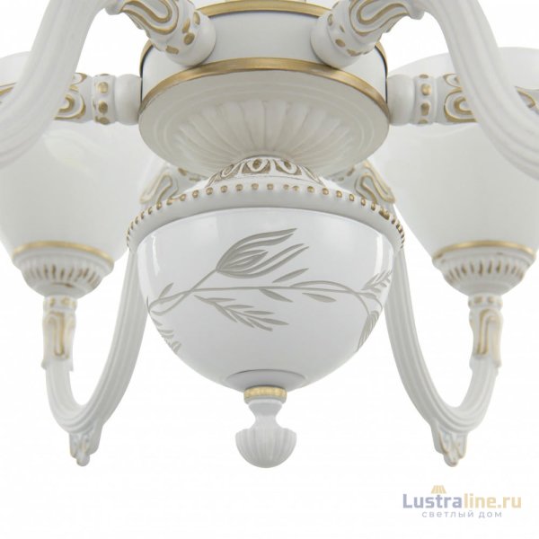 Подвесная люстра Arte Milano 341837/6 WT+G Подвесная люстра Arte Milano 341837/6 WT+G
