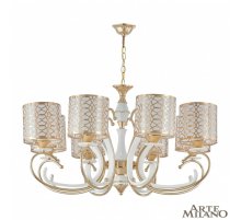 Подвесная люстра Arte Milano Florentia-1237 301237/8 Wh/Gd