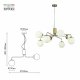 Подвесная люстра Rivoli Felicity 3150-308 Б0055653 УЦ