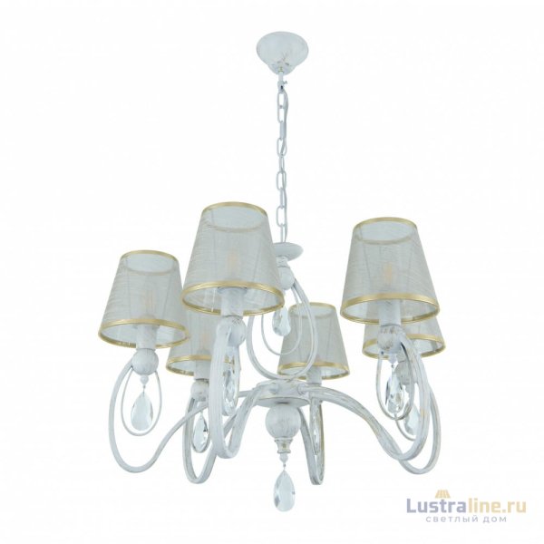 Подвесная люстра Arte Milano 347203/6 WT+G Подвесная люстра Arte Milano 347203/6 WT+G