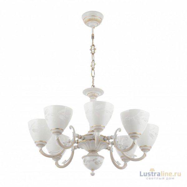Подвесная люстра Arte Milano 343659/8 WT+G Подвесная люстра Arte Milano 343659/8 WT+G