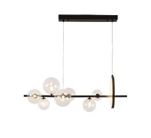 Подвесная люстра Delight Collection Art Deco Bubble KG1233P-7 black/clear Подвесная люстра Delight Collection Art Deco Bubble KG1233P-7 black/clear