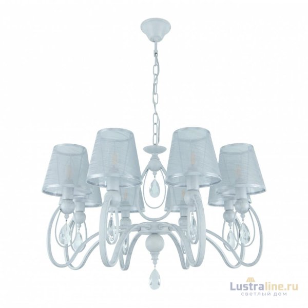 Подвесная люстра Arte Milano 347203/8 WT+SL Подвесная люстра Arte Milano 347203/8 WT+SL